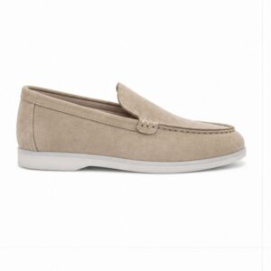 mocassins en daim cuir pour femme – beige – velina