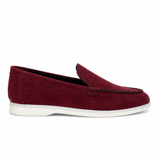 mocassins en daim cuir pour femme – bordeaux – velina mocassins en daim cuir pour femme – bordeaux – velina