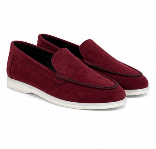 mocassins en daim cuir pour femme – bordeaux – velina mocassins en daim cuir pour femme – bordeaux – velina