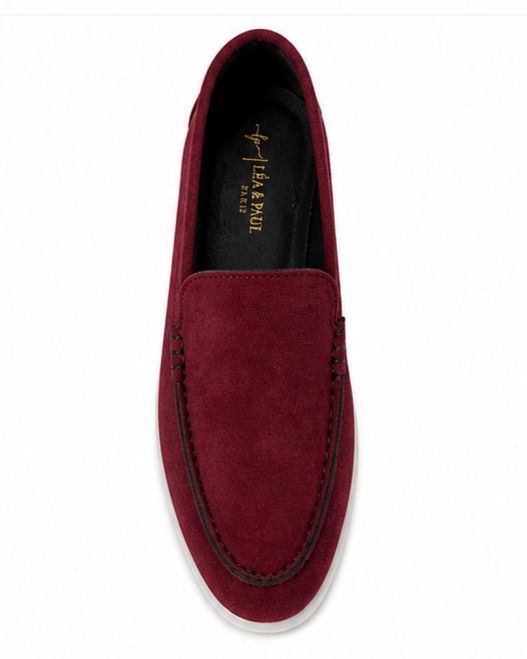 mocassins en daim cuir pour femme – bordeaux – velina mocassins en daim cuir pour femme – bordeaux – velina