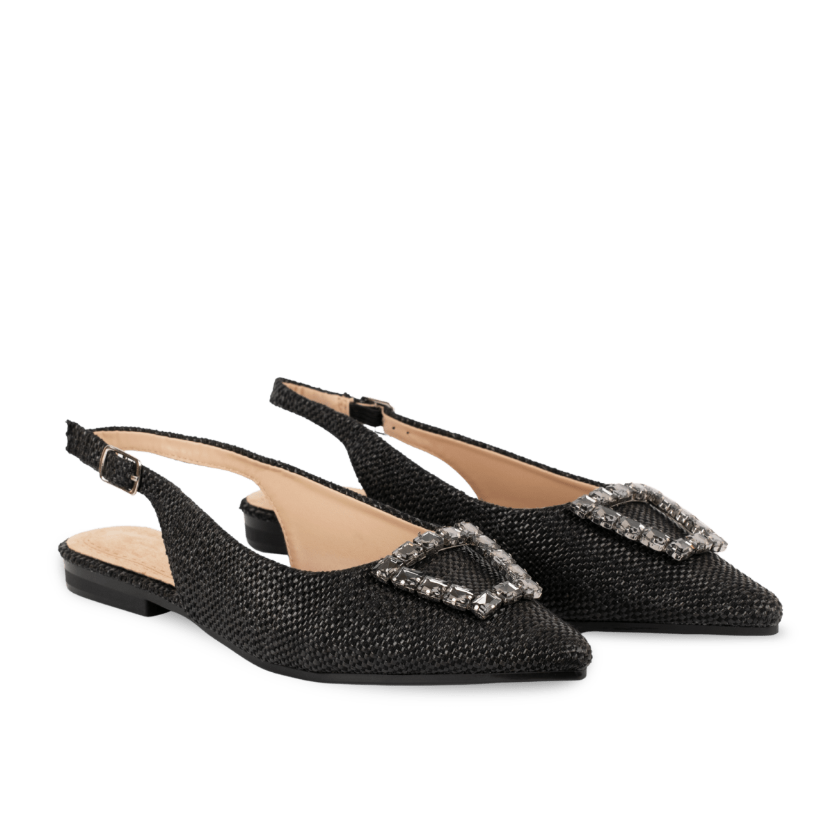 ballerines en tissu pour femme – noir – sabina Ballerines en tissu pour femme – Noir – Sabina - Lea & Paul Maroc