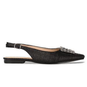 Ballerines en tissu pour femme – Noir – Sabina - Lea & Paul Maroc