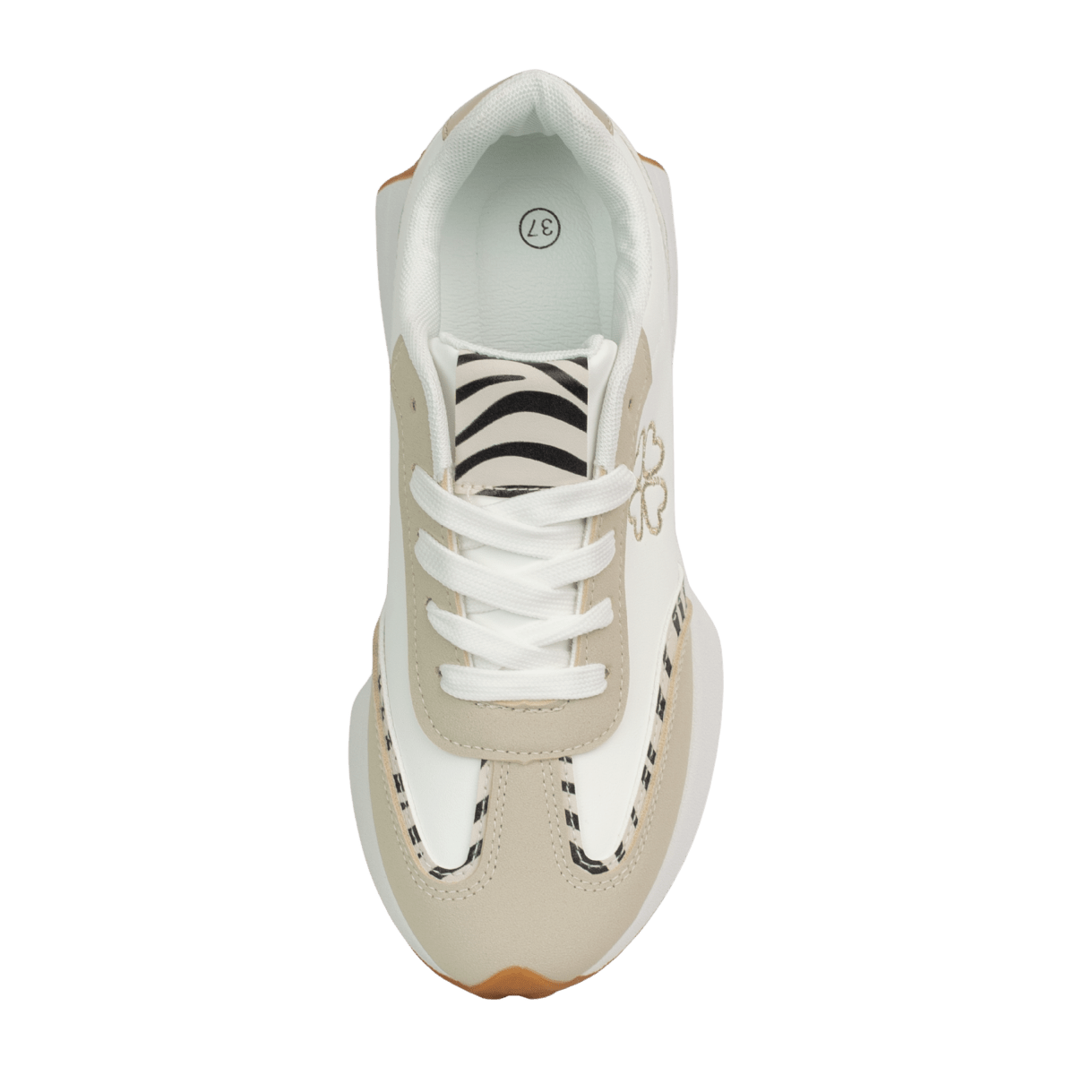 baskets en cuir pour femme – blanc et beige – Élodie Baskets en cuir pour femme – Blanc et beige – Élodie - Lea & Paul Maroc