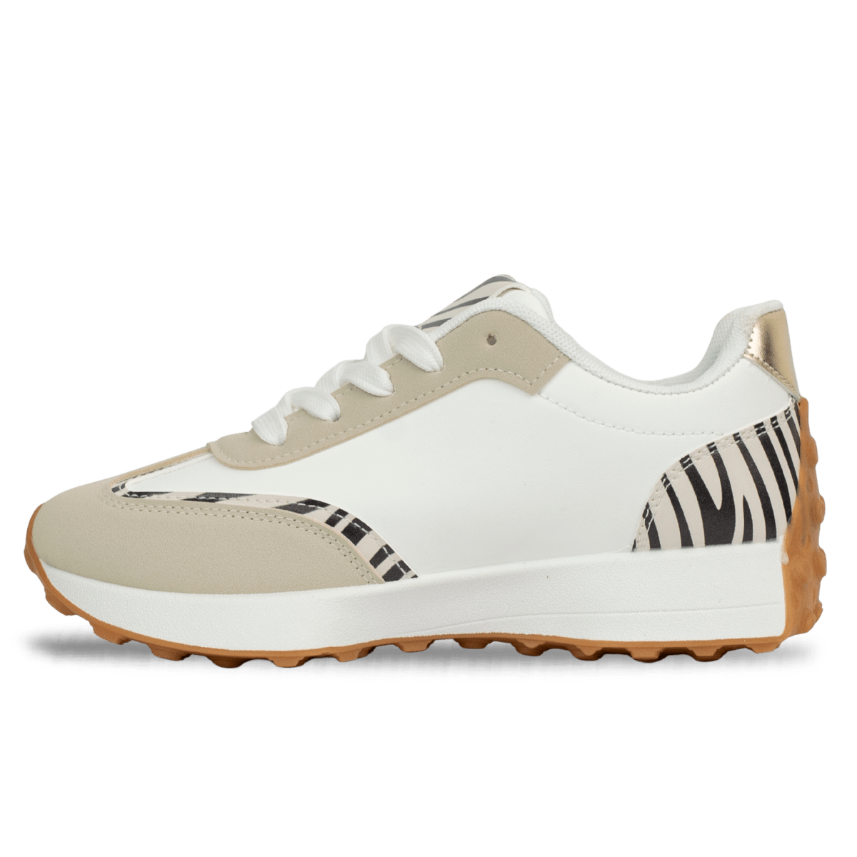 baskets en cuir pour femme – blanc et beige – Élodie Baskets en cuir pour femme – Blanc et beige – Élodie - Lea & Paul Maroc