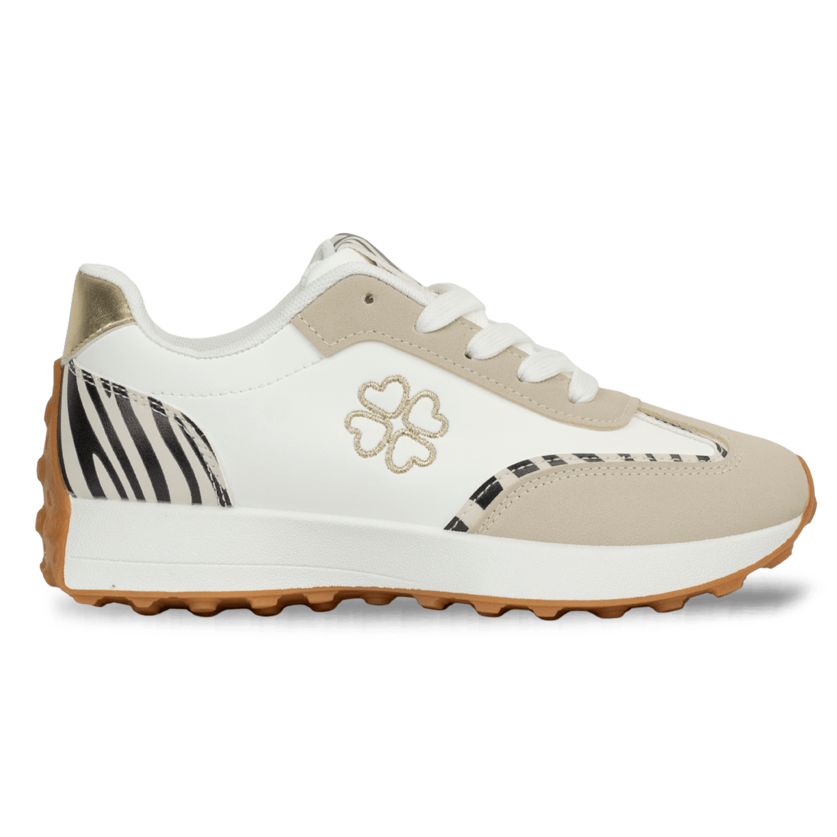 baskets en cuir pour femme – blanc et beige – Élodie Baskets en cuir pour femme – Blanc et beige – Élodie - Lea & Paul Maroc
