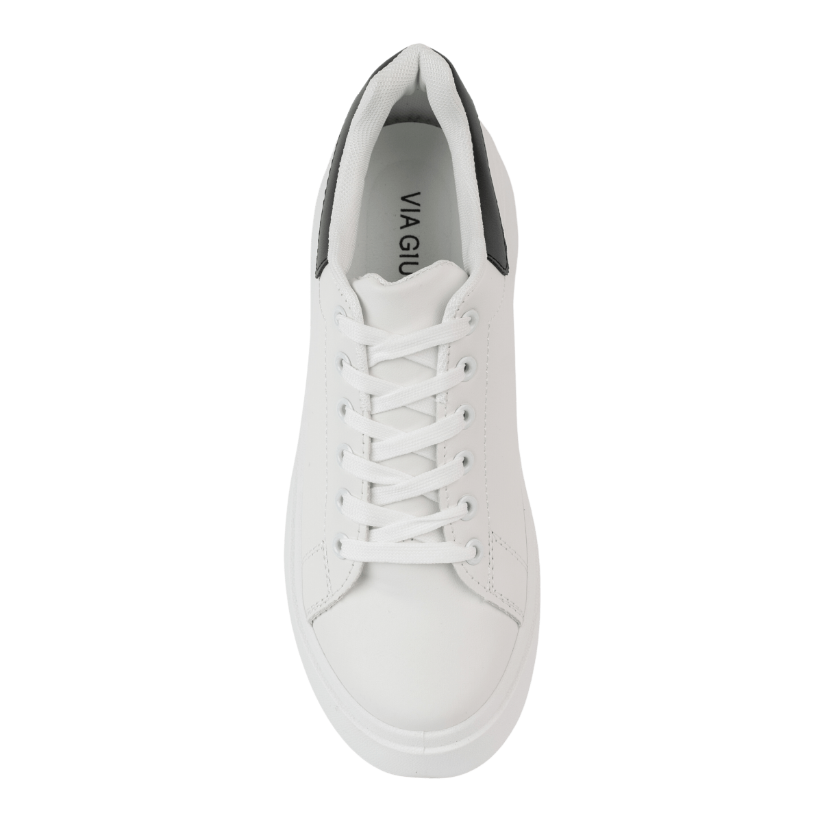 baskets en cuir pour femme – blanc et noir – valérie Baskets en cuir pour femme – Blanc et noir – Valérie - Lea & Paul Maroc