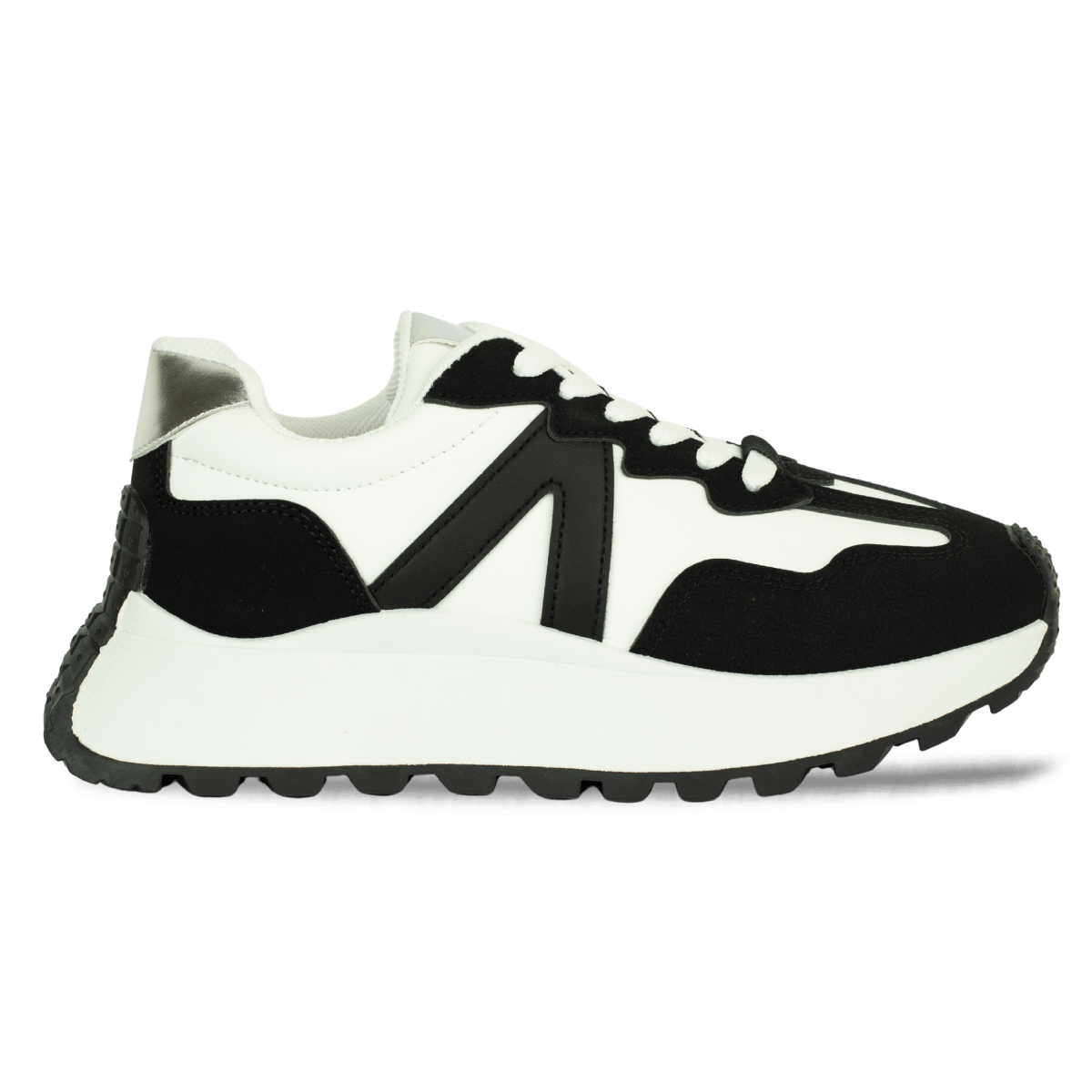 baskets en cuir pour femme – noir & blanc – stella Baskets en cuir pour femme – Noir & Blanc – Flora - Lea & Paul Maroc