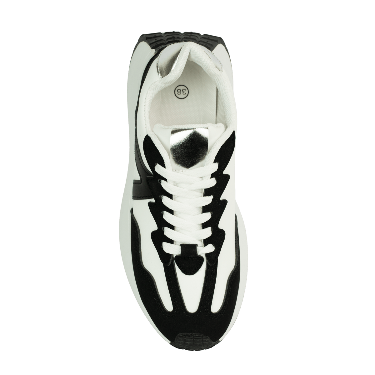 baskets en cuir pour femme – noir & blanc – stella Baskets en cuir pour femme – Noir & Blanc – Flora - Lea & Paul Maroc